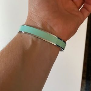 Silver and turquoise bracelet